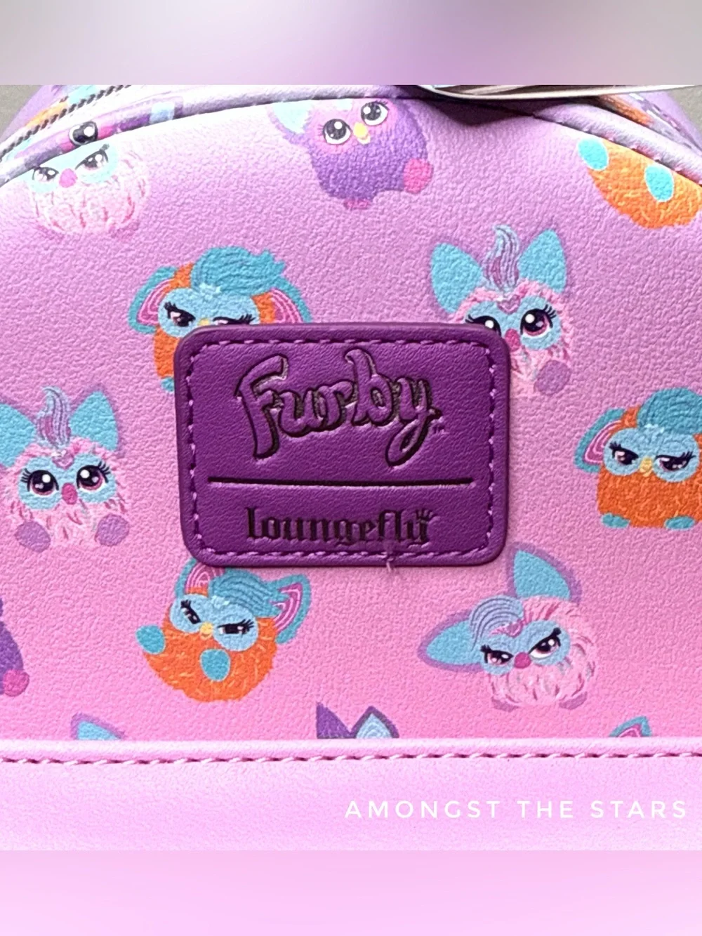 Loungefly Furby Friends Pink & Purple All Over Print Mini Backpack